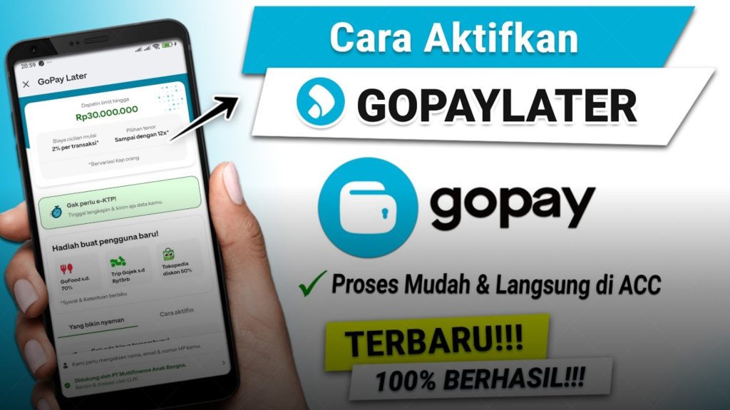 Cara Daftar GoPay Paylater Lewat Tokopedia 2026