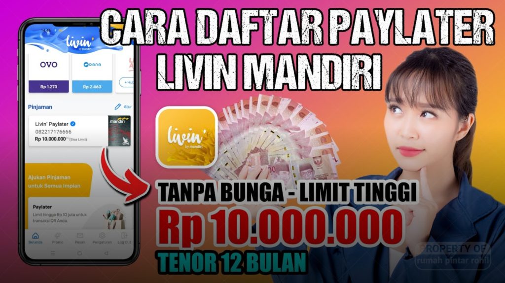 Cara Daftar dan Aktivasi Mandiri Paylater di Livin' by Mandiri