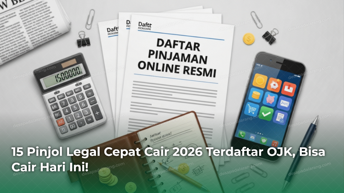 15 Pinjol Legal Cepat Cair 2026 Terdaftar OJK, Bisa Cair Hari Ini!