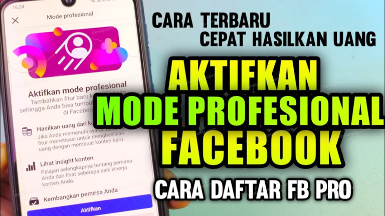 Cara Mengaktifkan FB Pro 2026, Syarat Monetisasi dan Cara Menghasilkan Uang Dari Facebook