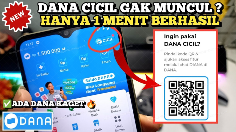Menu DANA Cicil Tidak Muncul? Ini Penyebab, Cara Aktivasi, dan Tips Dapat Limit Rp2,5 Juta