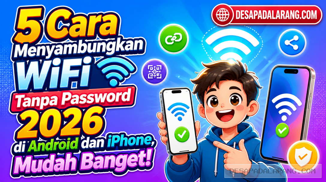 5 Cara Menyambungkan WiFi Tanpa Password 2026 di Android dan iPhone, Mudah Banget!