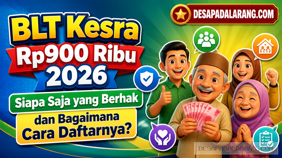 BLT Kesra Rp900 Ribu 2026, Siapa Saja yang Berhak dan Bagaimana Cara Daftarnya?