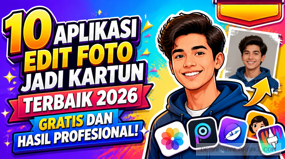 10 Aplikasi Edit Foto Jadi Kartun Terbaik 2026, Gratis dan Hasil Profesional!