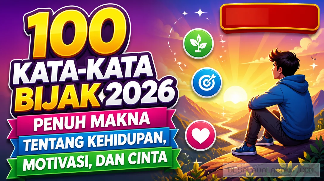 100 Kata-Kata Bijak 2026 Penuh Makna Tentang Kehidupan, Motivasi, dan Cinta