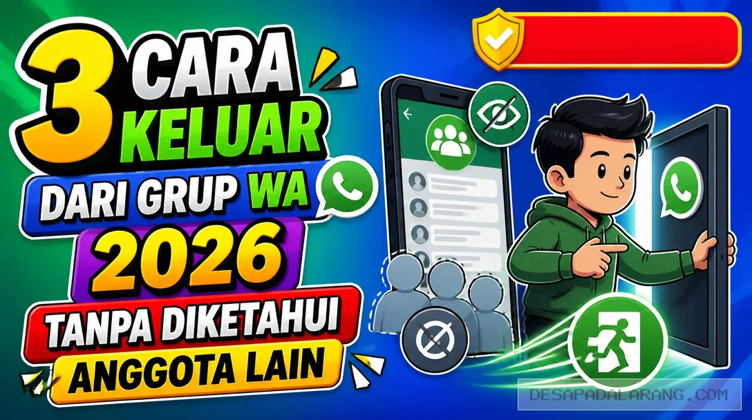 3 Cara Keluar dari Grup WA 2026 Tanpa Diketahui Anggota Lain