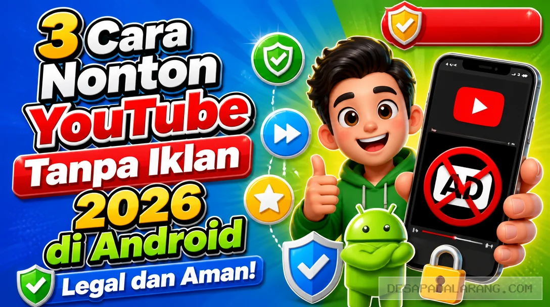 3 Cara Nonton YouTube Tanpa Iklan 2026 di Android, Legal dan Aman!