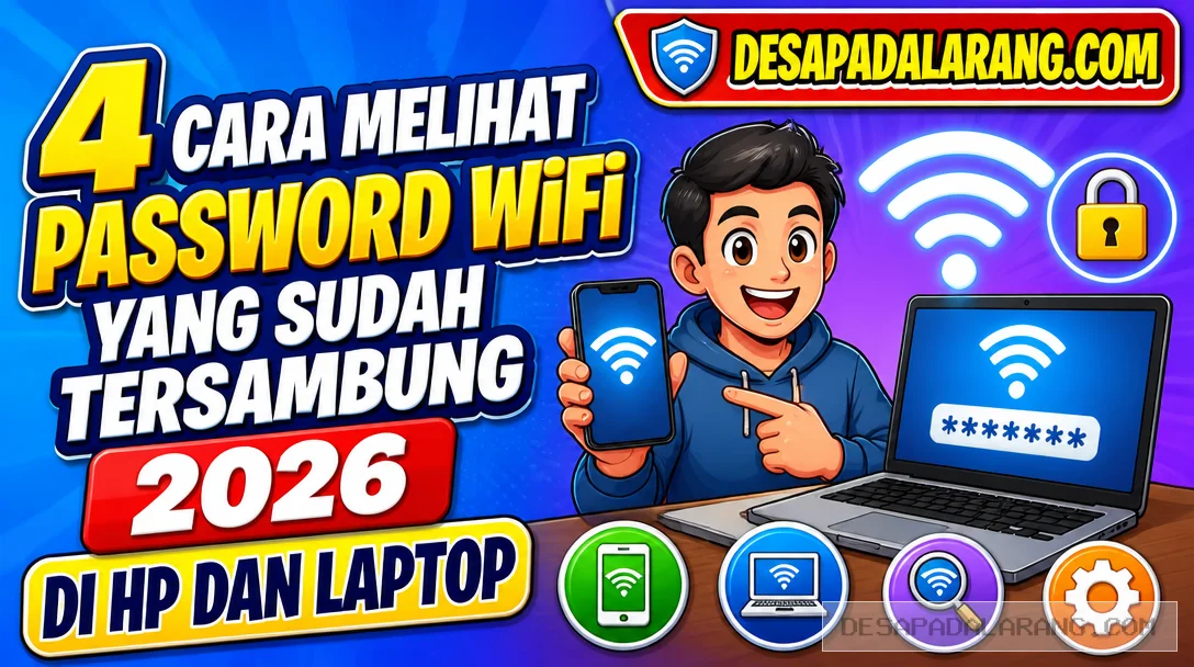 4 Cara Melihat Password WiFi yang Sudah Tersambung 2026 di HP dan Laptop