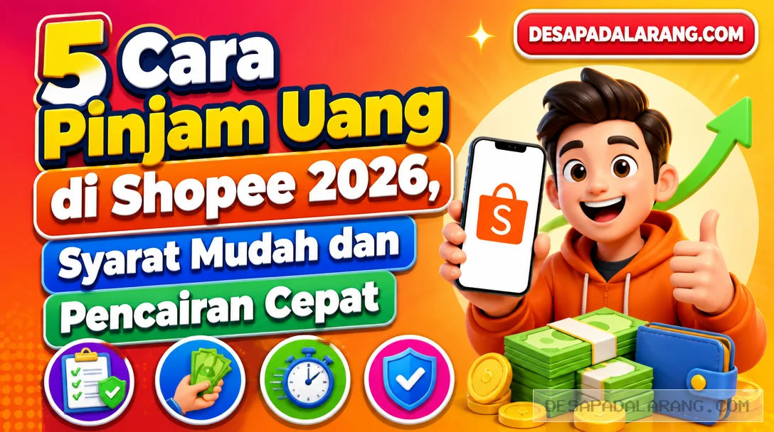 5 Cara Pinjam Uang di Shopee 2026, Syarat Mudah dan Pencairan Cepat