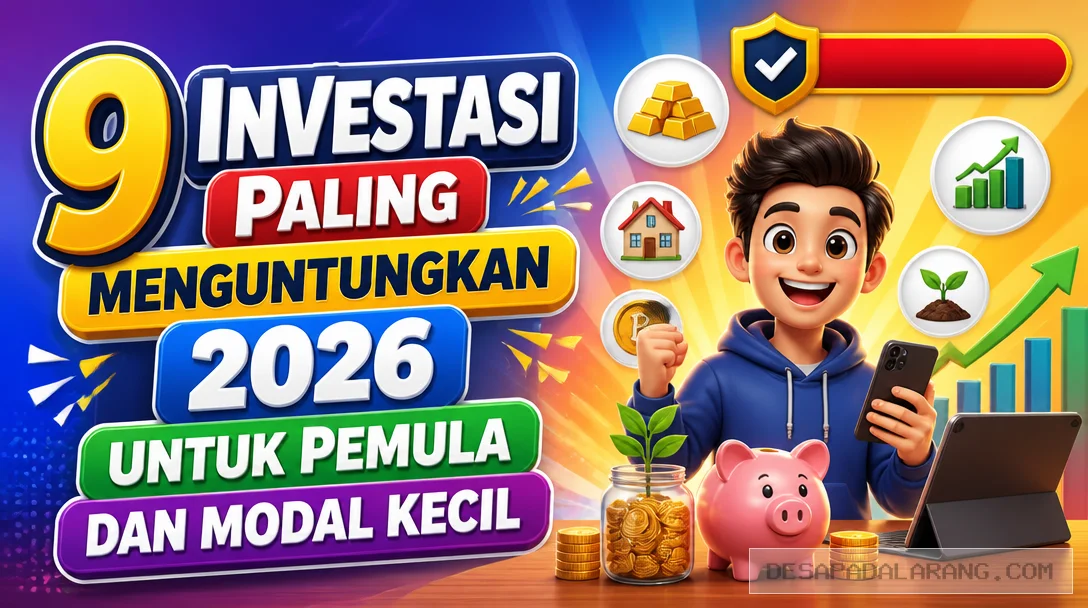 9 Investasi Paling Menguntungkan 2026 untuk Pemula dan Modal Kecil