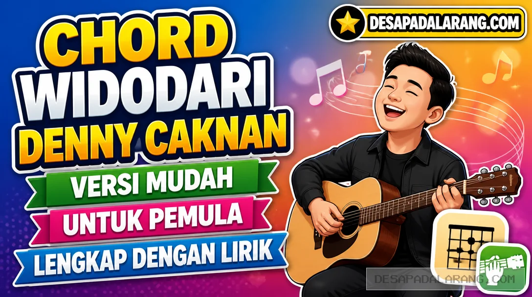 Chord Widodari Denny Caknan Versi Mudah untuk Pemula, Lengkap dengan Lirik