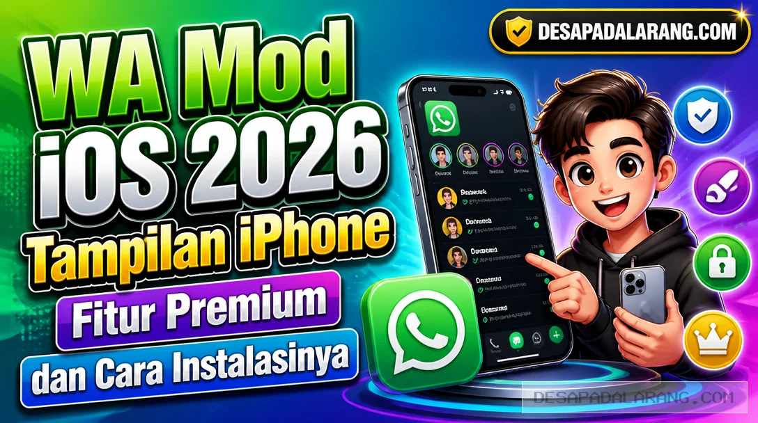 WA Mod iOS 2026 Tampilan iPhone, Fitur Premium dan Cara Instalasinya
