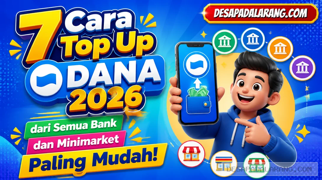 7 Cara Top Up DANA 2026 dari Semua Bank dan Minimarket, Paling Mudah!