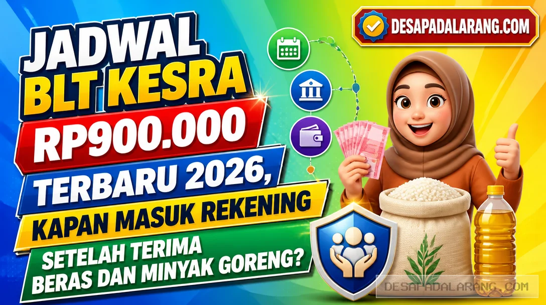 Jadwal BLT Kesra Rp900.000 Terbaru 2026, Kapan Masuk Rekening Setelah Terima Beras dan Minyak Goreng?